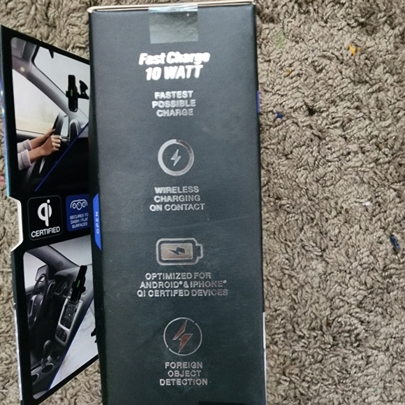 Energizer QI Wireless Charging Expandable Grip Vent & Dash & Window Mount NWT - Picture 2 of 5